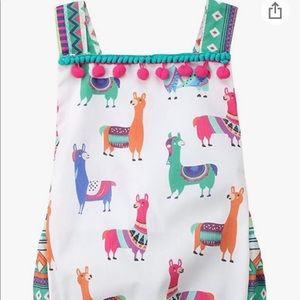 Llama Fiesta Baby Bubble Onesie Outfit